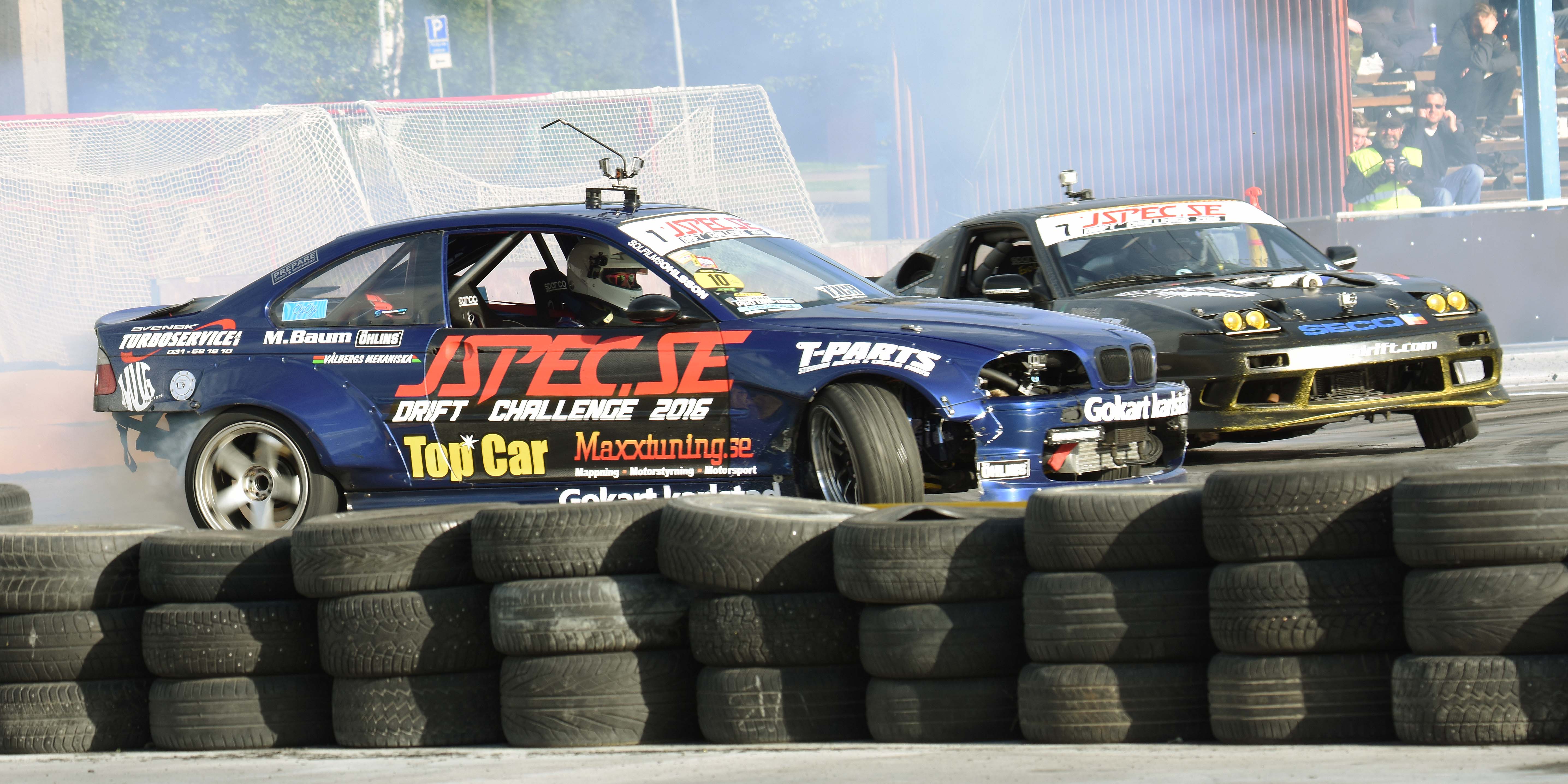 Alexander Granlund under J-Spec Drift Challenge, foto: Stefan Lindgren