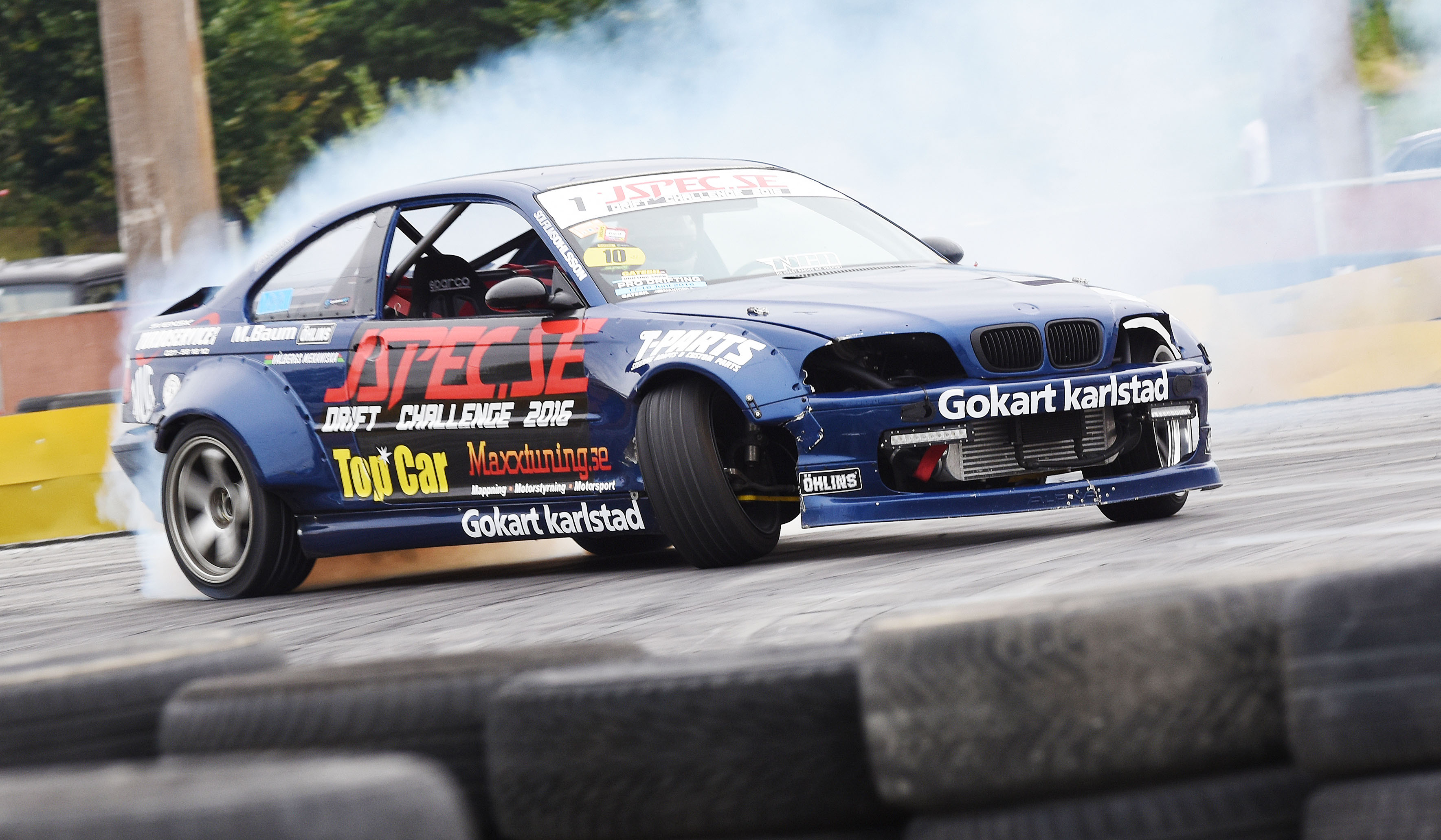 Alexander Granlund under J-Spec Drift Challenge, foto: Stefan Lindgren